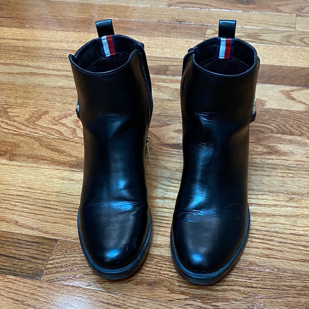 Tommy Hilfiger Black Ankle Boots